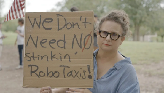 特斯拉在得州奥斯(🔼)汀遭遇抗议活动：反对马斯克Robotaxi计划